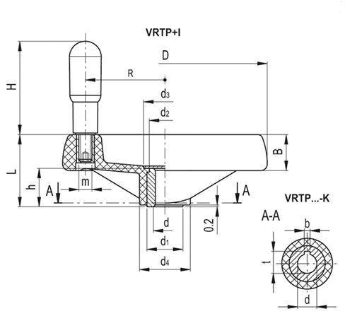 Маховик VRTP.125+I-A14-K