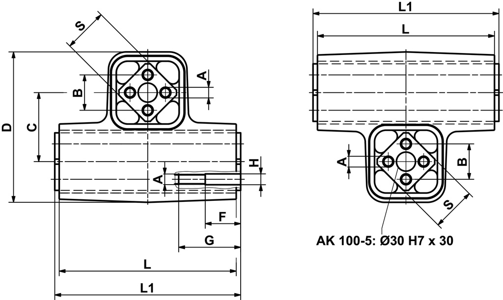Осцилирующая опора Rosta AK 100-4