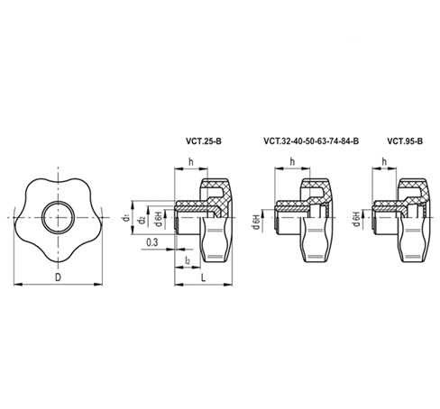 Ручка VCT.25 B-M4-C9
