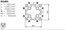 Профиль конструкционный алюминиевый 80x80L