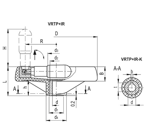 Маховик VRTP.160+IR-A14 (78731-R)