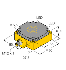 Датчик NI75U-CP80-AP6X2-H1141 1623805 80x80x41