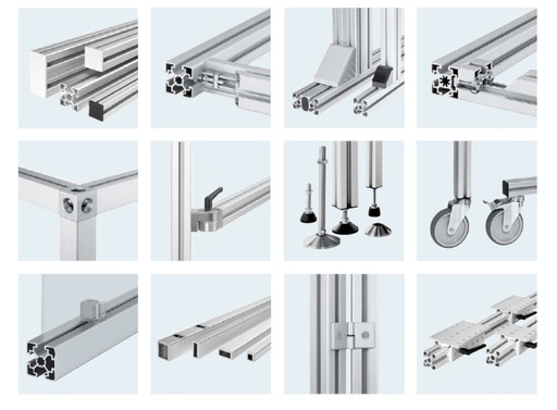 Конструкционный алюминиевый профиль и комплектующие